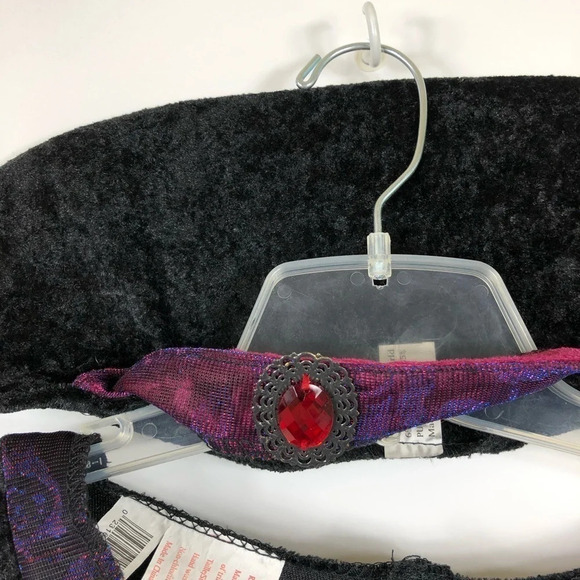 Girls Large 12-14 Goth Vampire Dress Long Dress Costume Lace Halloween Black - Picture 3 of 9